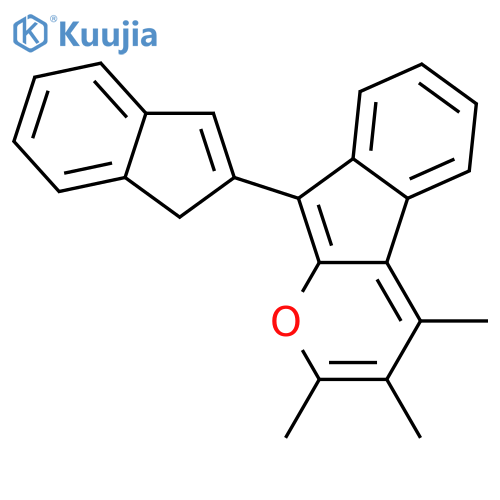 Indeno[2,1-b]pyran, 9-(1H-inden-2-yl)-2,3,4-trimethyl- structure