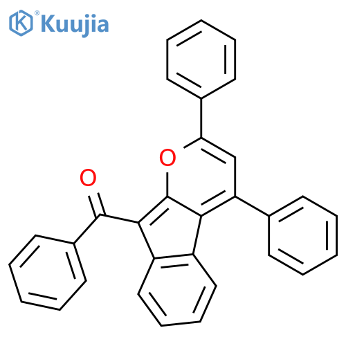 Methanone, (2,4-diphenylindeno[2,1-b]pyran-9-yl)phenyl- structure