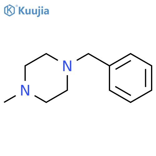 1-Methyl-4-(phenylmethyl)piperazine structure