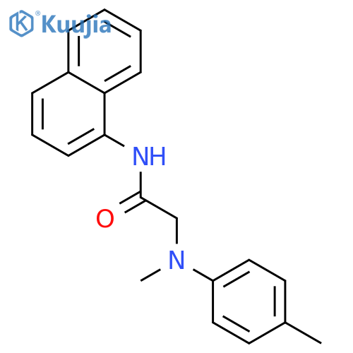 Acetamide, 2-[methyl(4-methylphenyl)amino]-N-1-naphthalenyl- structure