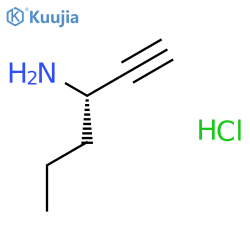 1-HEXYN-3-AMINE, HYDROCHLORIDE, (S)- structure