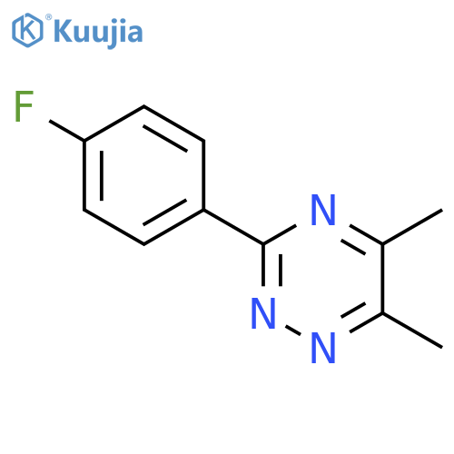 1,2,4-Triazine, 3-(4-fluorophenyl)-5,6-dimethyl- structure