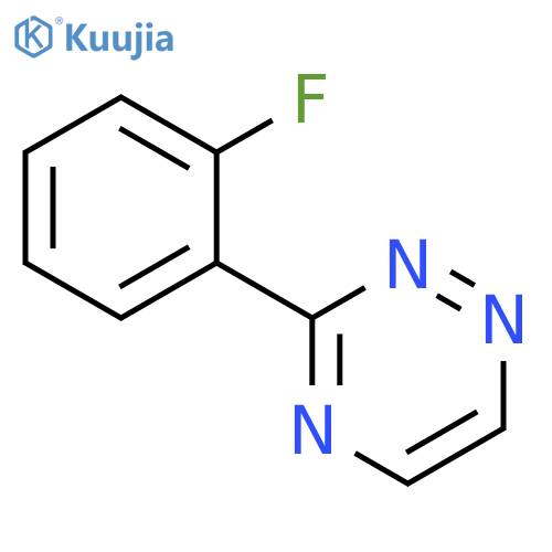 1,2,4-Triazine, 3-(2-fluorophenyl)- structure