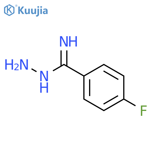 Benzenecarboximidic acid, 4-fluoro-, hydrazide structure