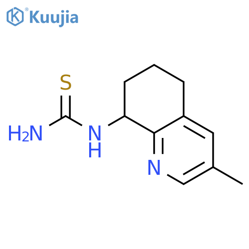 Thiourea, (5,6,7,8-tetrahydro-3-methyl-8-quinolinyl)- structure