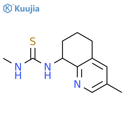 Thiourea, N-methyl-N'-(5,6,7,8-tetrahydro-3-methyl-8-quinolinyl)- structure