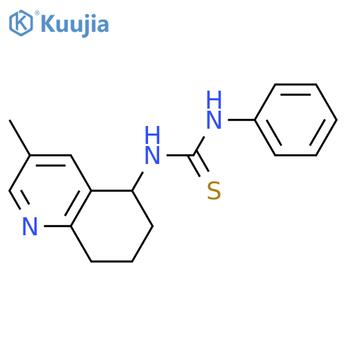 Thiourea, N-phenyl-N'-(5,6,7,8-tetrahydro-3-methyl-5-quinolinyl)- structure