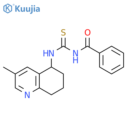 Benzamide,N-[[(5,6,7,8-tetrahydro-3-methyl-5-quinolinyl)amino]thioxomethyl]- structure