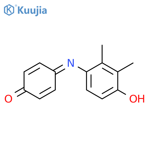 2,5-Cyclohexadien-1-one, 4-[(4-hydroxy-2,3-dimethylphenyl)imino]- structure