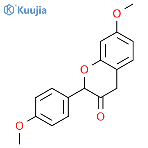 2H-1-Benzopyran-3(4H)-one, 7-methoxy-2-(4-methoxyphenyl)- structure