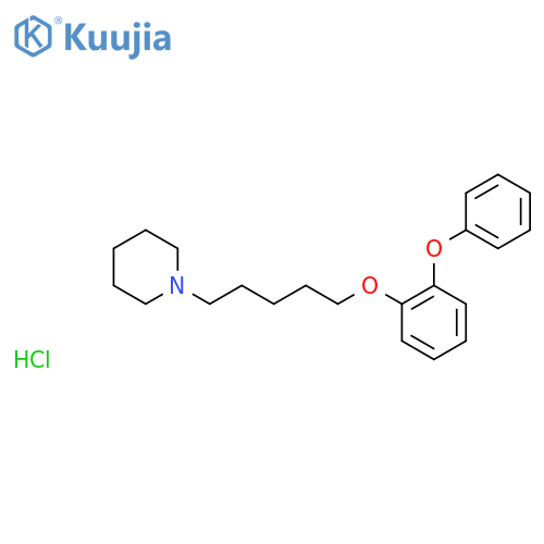 Piperidine, 1-[5-(2-phenoxyphenoxy)pentyl]-, hydrochloride structure