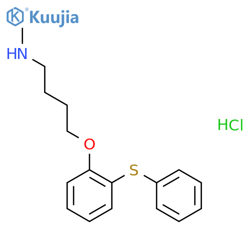 N-methyl-4-[2-(phenylsulfanyl)phenoxy]butan-1-amine hydrochloride structure