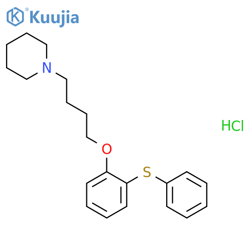 Piperidine, 1-[4-[2-(phenylthio)phenoxy]butyl]-, hydrochloride structure