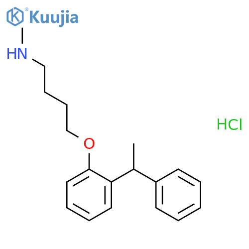 1-Butanamine, N-methyl-4-[2-(1-phenylethyl)phenoxy]-, hydrochloride structure