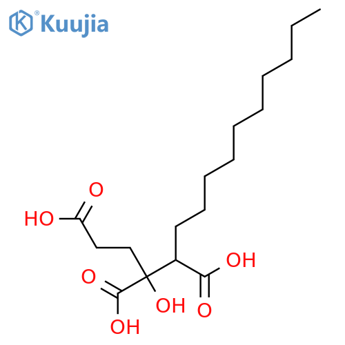 1,3,4-Tetradecanetricarboxylic acid, 3-hydroxy- structure