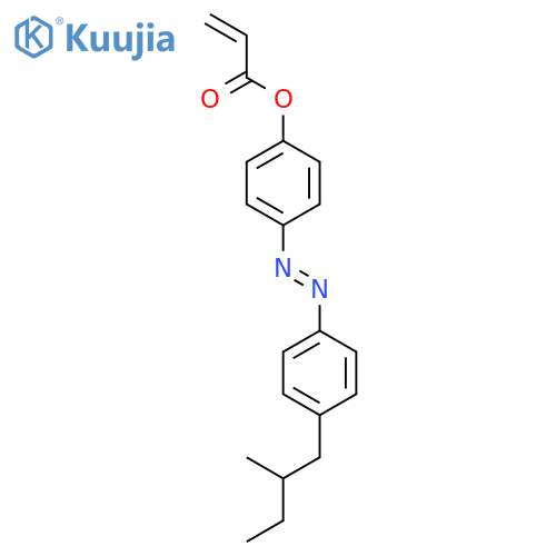 2-PROPENOIC ACID, 4-[[4-(2-METHYLBUTYL)PHENYL]AZO]PHENYL ESTER, (+)- structure