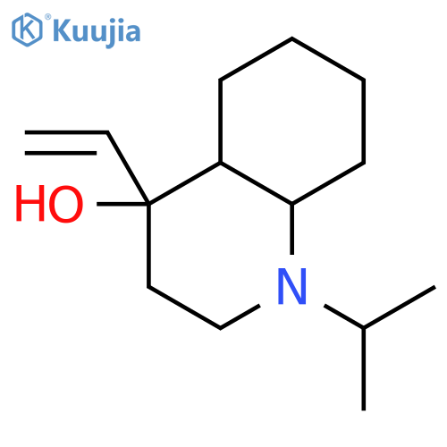 4-Quinolinol, 4-ethenyldecahydro-1-(1-methylethyl)- structure