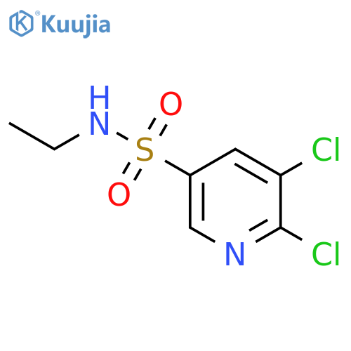 5,6-dichloro-N-ethylpyridine-3-sulfonamide structure