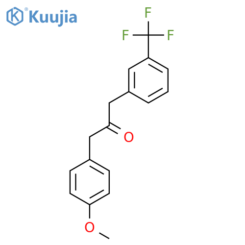 2-Propanone, 1-(4-methoxyphenyl)-3-[3-(trifluoromethyl)phenyl]- structure