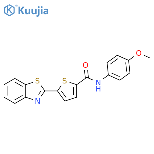 5-(1,3-benzothiazol-2-yl)-N-(4-methoxyphenyl)thiophene-2-carboxamide structure