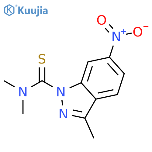 1H-Indazole-1-carbothioamide, N,N,3-trimethyl-6-nitro- structure