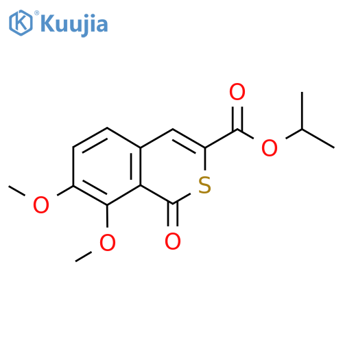 propan-2-yl 7,8-dimethoxy-1-oxo-1H-isothiochromene-3-carboxylate structure