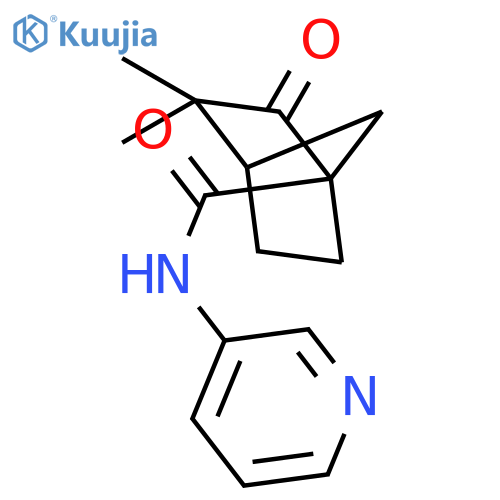 Bicyclo[2.2.1]heptane-1-carboxamide, 3,3-dimethyl-2-oxo-N-3-pyridinyl- (9CI) structure