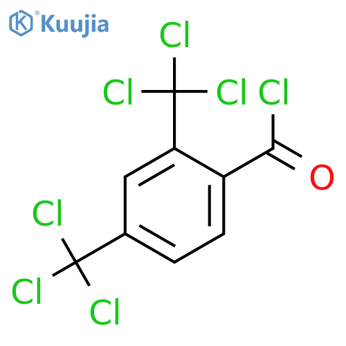 Benzoyl chloride, 2,4-bis(trichloromethyl)- structure