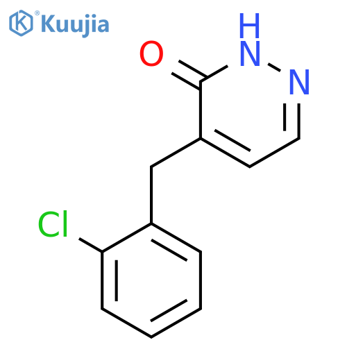 3(2H)-PYRIDAZINONE, 4-[(2-CHLOROPHENYL)METHYL]- structure