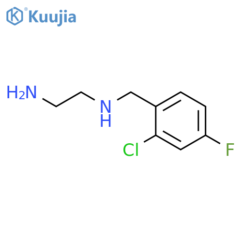 1,2-Ethanediamine, N-[(2-chloro-4-fluorophenyl)methyl]- structure