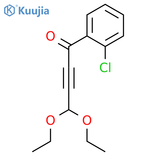 2-Butyn-1-one, 1-(2-chlorophenyl)-4,4-diethoxy- structure