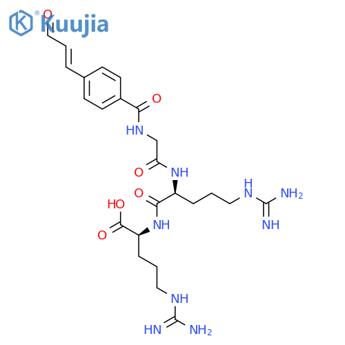 L-ARGININE, N-[4-[(1E)-3-OXO-1-PROPENYL]BENZOYL]GLYCYL-L-ARGINYL- structure