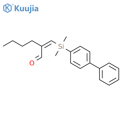 Hexanal, 2-[([1,1'-biphenyl]-4-yldimethylsilyl)methylene]-, (2Z)- structure