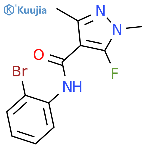 1H-Pyrazole-4-carboxamide, N-(2-bromophenyl)-5-fluoro-1,3-dimethyl- structure