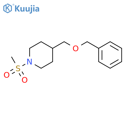 Piperidine, 1-(methylsulfonyl)-4-[(phenylmethoxy)methyl]- structure