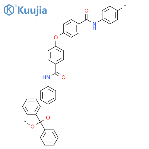 POLY[OXY(DIPHENYLMETHYLENE)OXY-1,4-PHENYLENEIMINOCARBONYL-1,4-PHENYLENEOXY-1,4-PHENYLENECARBONYLIMINO-1,4-PHENYLENE] structure