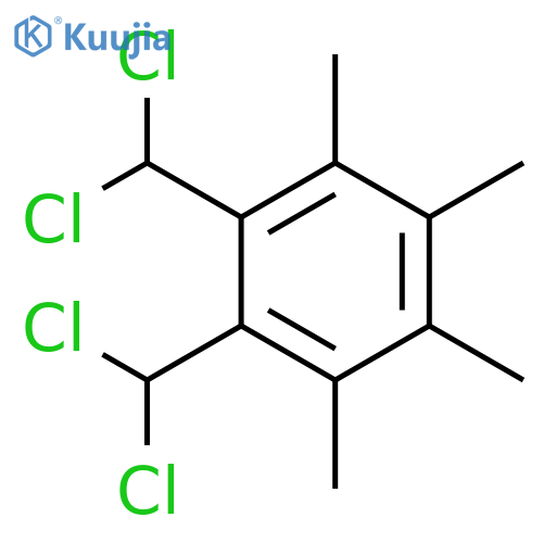 BENZENE, 1,2-BIS(DICHLOROMETHYL)-3,4,5,6-TETRAMETHYL- structure