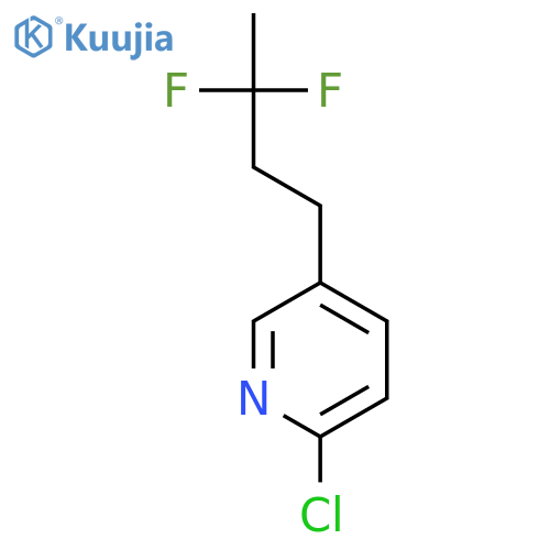 PYRIDINE, 2-CHLORO-5-(3,3-DIFLUOROBUTYL)- structure