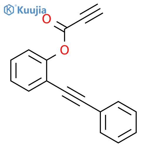 2-PROPYNOIC ACID, 2-(PHENYLETHYNYL)PHENYL ESTER structure