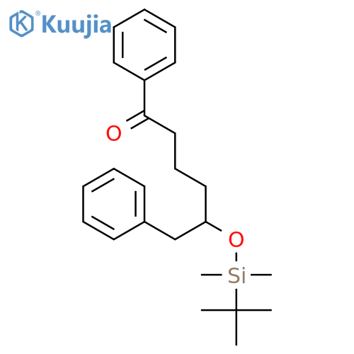 1-Hexanone, 5-[[(1,1-dimethylethyl)dimethylsilyl]oxy]-1,6-diphenyl- structure