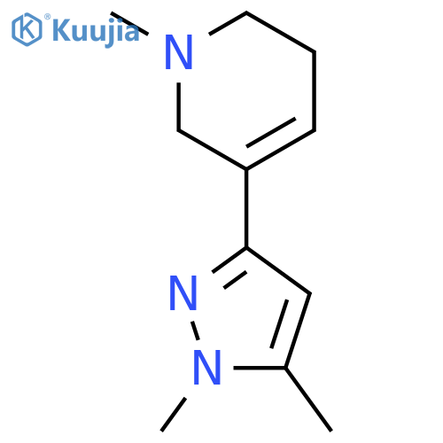 5-(1,5-dimethyl-1H-pyrazol-3-yl)-1-methyl-1,2,3,6-tetrahydropyridine structure