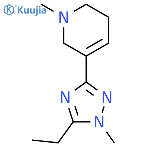 5-(5-Ethyl-1-methyl-1H-1,2,4-triazol-3-yl)-1-methyl-1,2,3,6-tetrahydropyridine structure