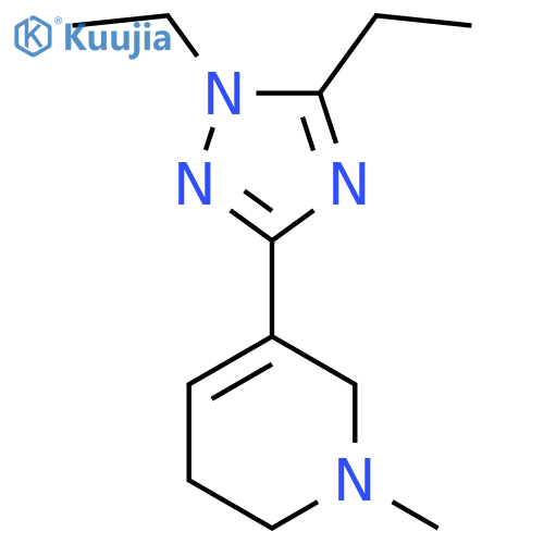 5-(1,5-Diethyl-1H-1,2,4-triazol-3-yl)-1-methyl-1,2,3,6-tetrahydropyridine structure