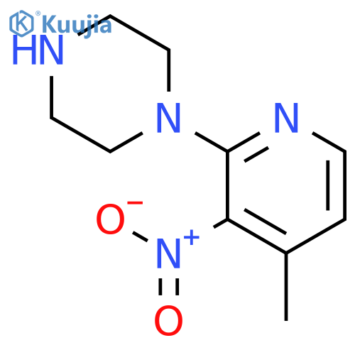 1-(4-Methyl-3-nitropyridin-2-yl)piperazine structure