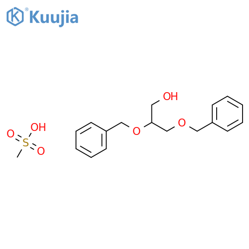1-Propanol, 2,3-bis(phenylmethoxy)-, methanesulfonate structure