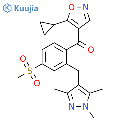 Methanone,(5-cyclopropyl-4-isoxazolyl)[4-(methylsulfonyl)-2-[(1,3,5-trimethyl-1H-pyrazol-4-yl)methyl]phenyl]- structure