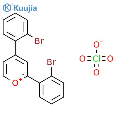 Pyrylium, 2,4-bis(bromophenyl)-, perchlorate structure
