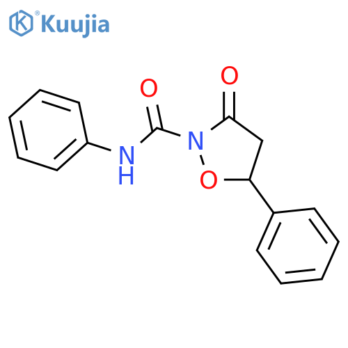 2-Isoxazolidinecarboxamide, 3-oxo-N,5-diphenyl- structure