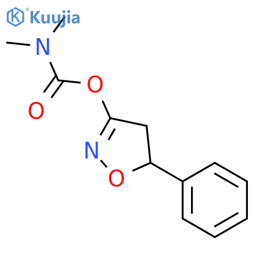 Carbamic acid, dimethyl-, 4,5-dihydro-5-phenyl-3-isoxazolyl ester structure