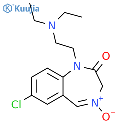 2H-1,4-Benzodiazepin-2-one,7-chloro-1-[2-(diethylamino)ethyl]-1,3-dihydro-, 4-oxide structure